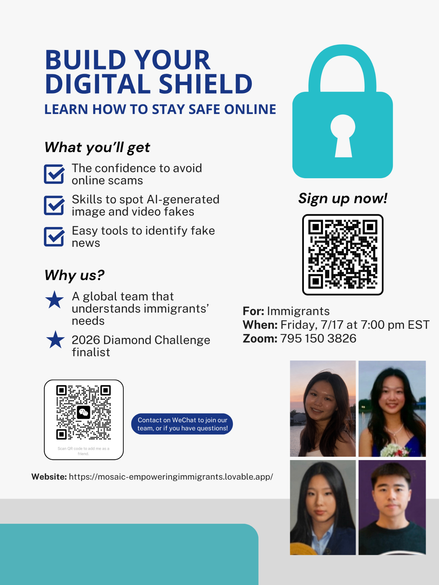 Build Your Digital Shield flyer